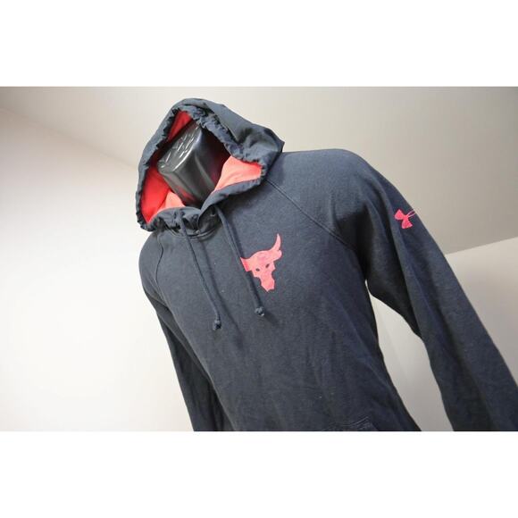 Under Armour Hoodie The Rock Sweat Shirt Long Sleeve Mens Sz Medium - Picture 1 of 10